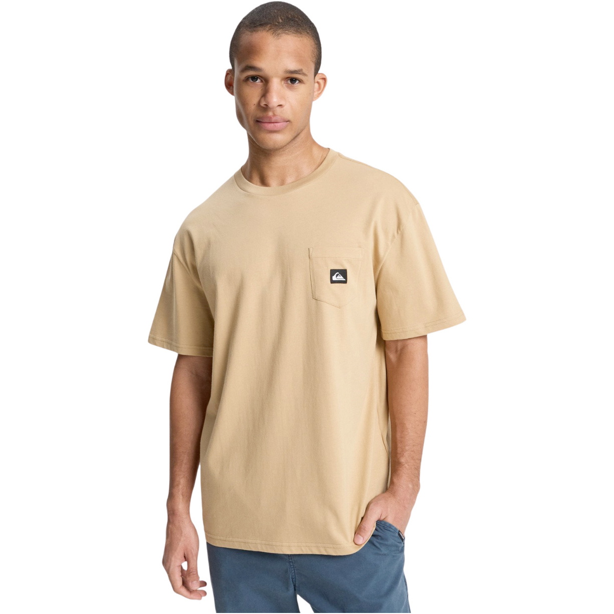 2026 Quiksilver Mens Salt Water Pocket T-Shirt EQYZT08205 - Khaki